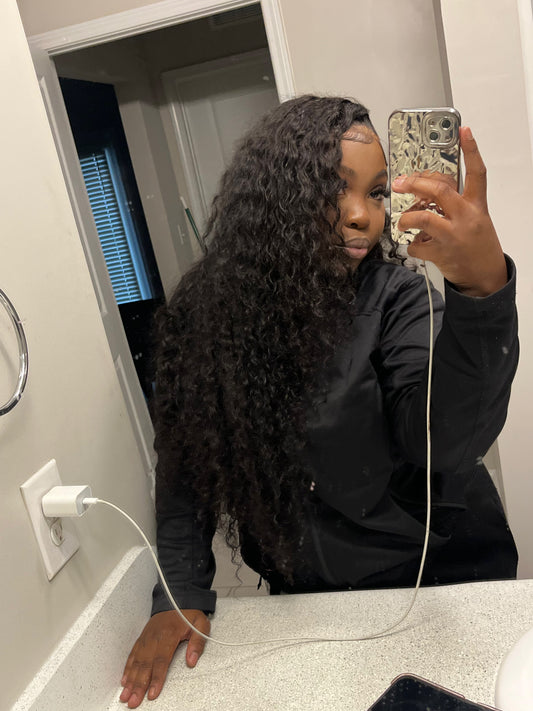 32” Cambodian Curly 13x4 Frontal Wig